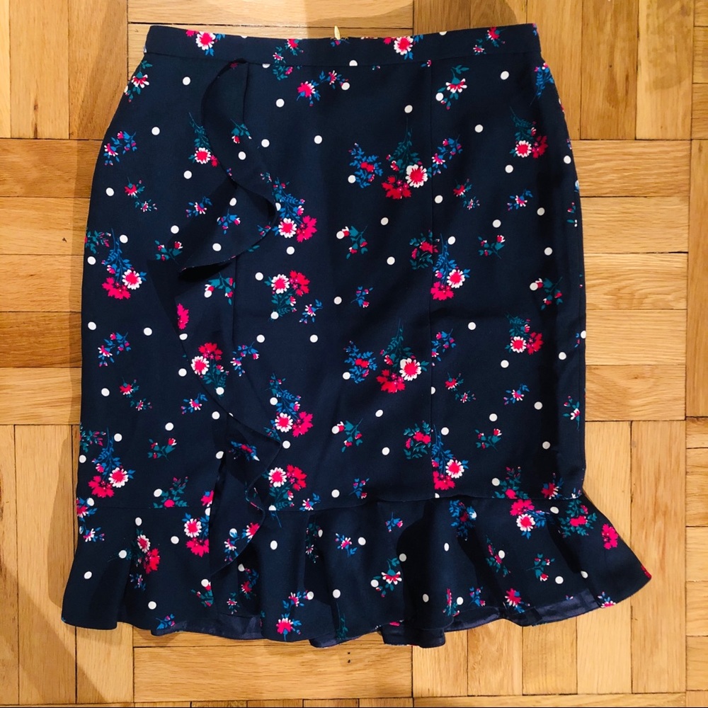 Draper James Bouquet Dot Floral Skirt- Size 10- NWT